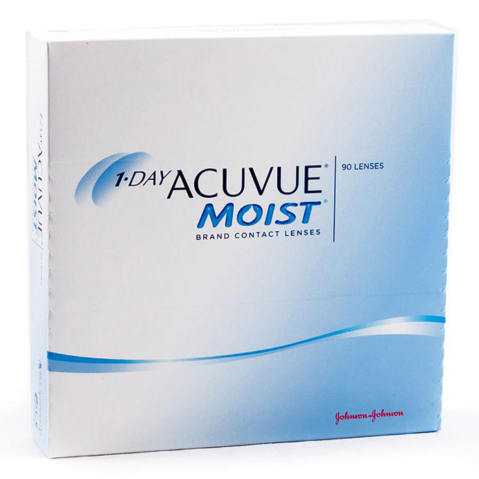 Johnson & Johnson контактные линзы 1-Day Acuvue Moist (90шт / 8.5 / -4.00)12085 Johnson & Johnson контактные линзы 1-Day Acuvue Moist (90шт / 8.5 / -4.00)12085Контактные линзы 1-Day Acuvue Moist для ежедневной замены от известной компании Johnson & Johnson Vision Care созданы для того, чтобы ваши глаза чувствовали себя увлажненными, а ощущение комфорта и свежести не покидало весь день. Уже исходя из названия (Moist) становится понятно, что при изготовлении линз используется дополнительный увлажнитель, благодаря которому влага удерживается внутри линзы даже в конце дня. Если ваши глаза подвергаются высоким нагрузкам в течение дня, то именно 1-Day Acuvue Moist подойдут вам лучше всего. Они обладают всеми преимуществами однодневных линз: не требуют дополнительных расходов по уходу, комфортны в ношении и так же, как и 1-Day Acuvue, снабжены солнечным фильтром.
