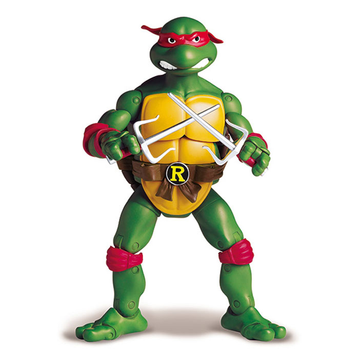 Фигурка Turtles Рафаэль, 15 см91083 Фигурка Turtles Рафаэль, 15 см91083Фигурка Turtles Рафаэль станет прекрасным подарком для вашего ребенка. Она выполнена из прочного пластика в виде персонажа команды TMNT - Черепашки-Ниндзя Рафаэля. Голова, руки, ноги и корпус фигурки подвижны, 34 точки артикуляции позволяют придавать Рафаэлю различные позы. В комплект входят подставка в виде люка и оружие Черепашки - пара кинжалов-сай. Ваш ребенок будет часами играть с этой фигуркой, придумывая различные истории с участием любимого героя. Они подверглись мутации и обучались искусству ниндзюцу у великого сэнсэя Сплинтера. Черепашки-Ниндзя готовы выбраться из своего секретного убежища и спасти мир от сил зла! Черепашки-Ниндзя впервые появились на страницах комиксов в далеких 80-х. Черепашки перебрались на телевидение по воле студии Murakami-Wolf-Swenson (MWS) и продолжали радовать своих поклонников в течение десяти лет (1987-1996). 5 лет подряд были признаны сериалом №1. За это время было показано более 190 эпизодов, а озорные и веселые герои...