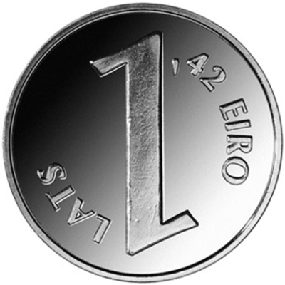 Монета номиналом 1 лат Прощай лат. Здравствуй евро. Медно-никелевый сплав. Латвия, 2013 годF30 BLUE Монета номиналом 1 лат Прощай лат. Здравствуй евро. Медно-никелевый сплав. Латвия, 2013 годF30 BLUEМонета номиналом 1 лат Прощай лат. Здравствуй евро. Медно-никелевый сплав. Латвия, 2013 год Диаметр: 21.75 мм. Материал: медно-никелевый сплав. Состояние - UNC (без обращения).