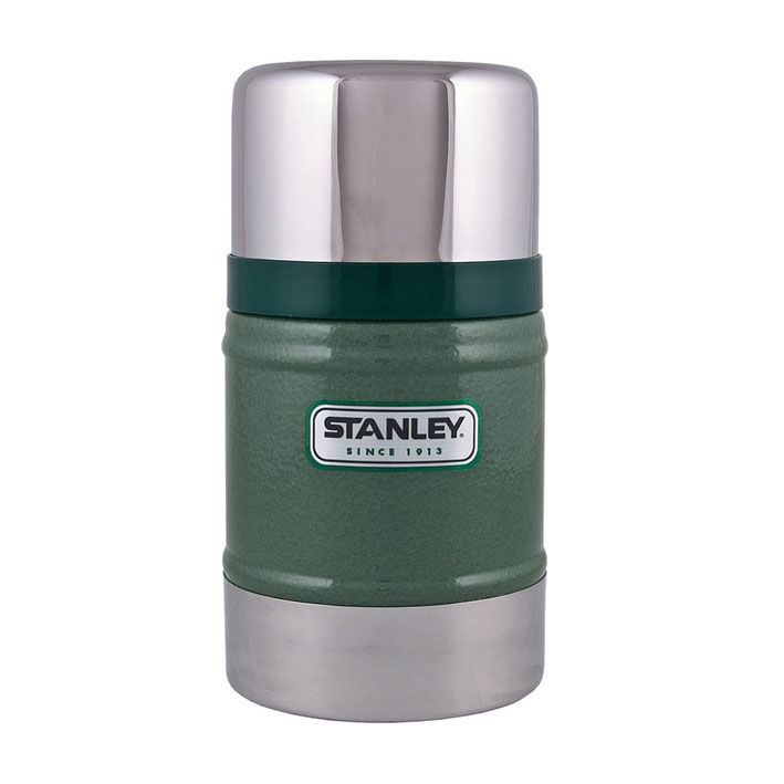 Термос Stanley Classic Vacuum Food, цвет: темно-зеленый, 0,5 л10-00811-010 Термос Stanley Classic Vacuum Food, цвет: темно-зеленый, 0,5 л10-00811-010Термос Stanley Classic Vacuum Food с широким горлом для первых и вторых блюд. Благодаря вакуумной колбе термос удерживает тепло и холод на протяжении 12 часов. Особенности: - вакуумная изоляция, - корпус и внутренняя колба - из нержавеющей стали, - наружное покрытие - абразивостойкая эмаль, - крышка - термостакан объемом 350 мл, - термос герметичен. Размер термоса: 10 см х 10 см х 18,5 см. Гарантийный срок 5 лет. Возврат товара возможен только через сервисный центр. Гарантийный центр: м. ВДНХ, Ботанический сад 129223, г. Москва, Проспект Мира, 119, ВВЦ, строение 323 +7 495 974 3494 service@omegatool.ru Время работы сервисного центра: Пн-чт: 10.00-18.00 Пт: 10.00- 17.00 Сб, Вс: выходные дни