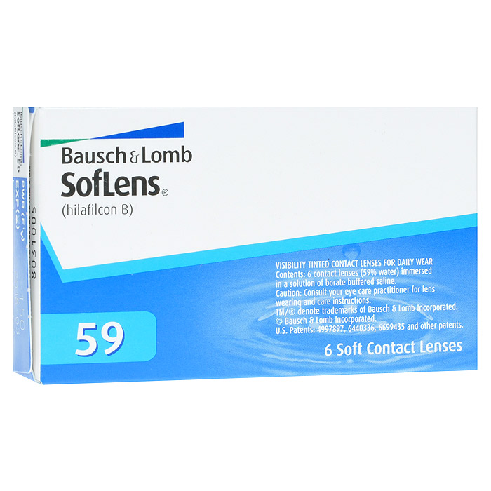 Bausch + Lomb   SofLens 59 (6 / 8.6 / -4.75) - Bausch + Lomb08855SofLens 59 -         Bausch&Lomb.   Soflens 59  Soflens Comfort,  .       Soflens 66,          .        .   ,    FDA  2- .   59%,        .     -     ,      .      UniFit     ,       ,          .          .       ...