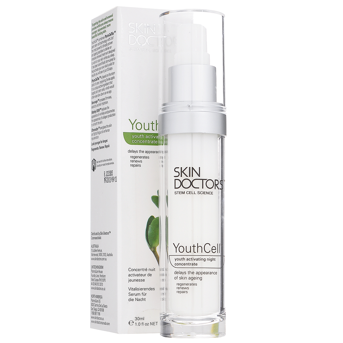 Skin Doctors Сыворотка концентрат Youth Cell, ночная, 30 мл2295 Skin Doctors Сыворотка концентрат Youth Cell, ночная, 30 мл2295YoНочная сыворотка концентрат Youth Cell активирующая молодость на основе технологии растительных стволовых клеток и 3-х зарекомендовавших себя антивозрастных пептидах. Сыворотка Youth Cell содержит новейшую технологию растительных стволовых клеток Phyto CellTec Malus Domestica, которая, как клинически доказано, сдерживает появление хронологического старения кожи. Растительные стволовые клетки вырабатываются из редких, долго сохраняющих свежесть швейцарских яблок, которые обладает уникальной способностью к регенерации клеток. Именно эта особенность при использовании на коже способствует долголетию клеток кожи. Youth Cell является переключателем, способным дать команду собственным стволовым клеткам кожи активизироваться. Цель - молодая, обновленная и более красивая кожа. Благодаря уникальной комбинации растительных стволовых клеток и трех мощных омолаживающих пептидов, Youth Cell работает не только на клеточном уровне, заставляя кожу выглядеть снова...