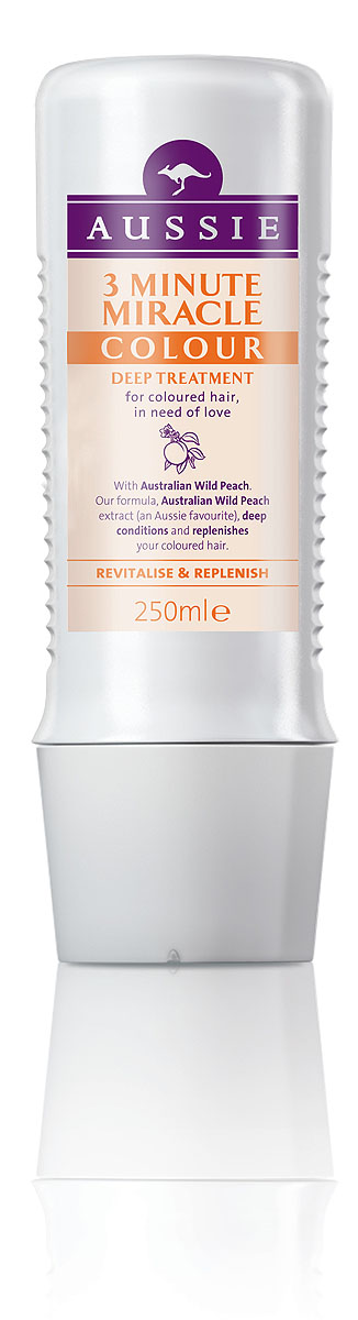 Aussie Средство интенсивного ухода 3 Minute Miracle Colour, для окрашенных волос, 250 мл81446446 Aussie Средство интенсивного ухода 3 Minute Miracle Colour, для окрашенных волос, 250 мл81446446Окрашенные волосы яркие, как и ты сама! Говорят, ничто не может длиться вечно, но мы считаем, что окрашенные волосы должны как можно дольше не терять яркости и лучезарного блеcка. Aussie Colour Mate помогает защитить волосы от повреждений при окрашивании, сохраняет их живыми и соблазнительно яркими. Для этого в нем содержится целый ряд ценных ингредиентов, в том числе и экстракт Австралийского дикого персика, защитные свойства которого были известны еще австралийским аборигенам. А уж они-то кое-что понимали в том, как защитить свои волосы, даже если до ближайшей тени десятки километров. - Средство интенсивного ухода Aussie 3 Minute Miracle Colour c экстрактом дикого австралийского персика для окрашенных волос, которым нужна любовь и забота. Уникальной формуле понадобится всего 3 минуты, чтобы помочь преобразить сухие тусклые волосы и придать им энергии и шика. Способ применения: Лучше всего использовать в ванне вместе с хорошей музыкой и...