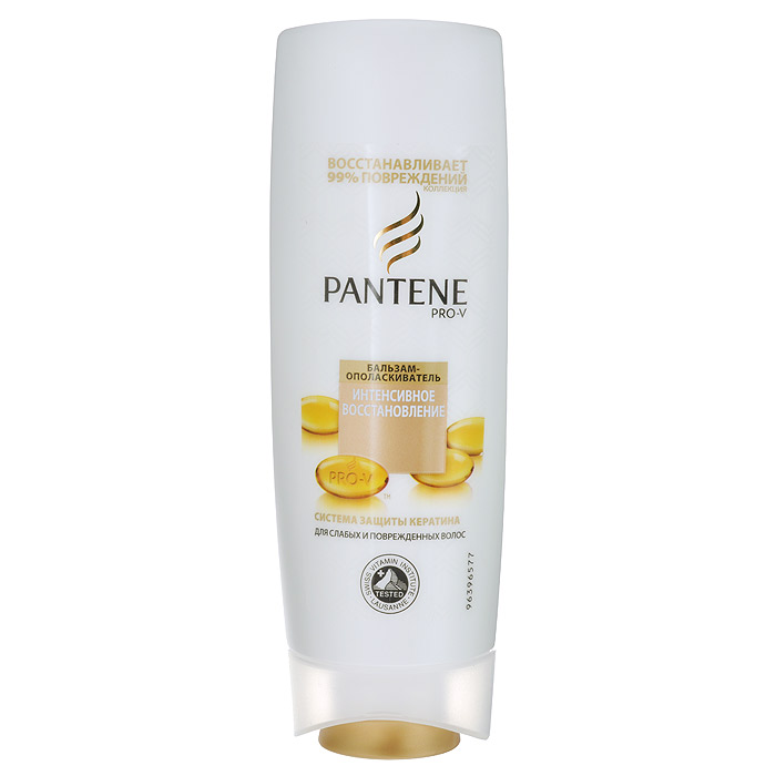 Pantene Pro-V Бальзам-ополаскиватель Интенсивное восстановление, 200 мл81601045 Pantene Pro-V Бальзам-ополаскиватель Интенсивное восстановление, 200 мл81601045Благодаря обогащенной восстанавливающей формуле с особыми веществами, питающими волосы на микроуровне, бальзам-ополаскиватель Pantene Pro-V Интенсивное восстановление помогает удерживать влагу глубоко внутри, придавая волосам здоровый внешний вид и блеск. Бальзам- ополаскиватель Pantene Pro-V Интенсивное восстановление борется с признаками повреждения и питает поврежденные и сухие волосы, делая их гладкими, сияющими и здоровыми. Для наилучших результатов используйте с шампунем и средствами для ухода за волосами Pantene Pro-V Интенсивное восстановление.