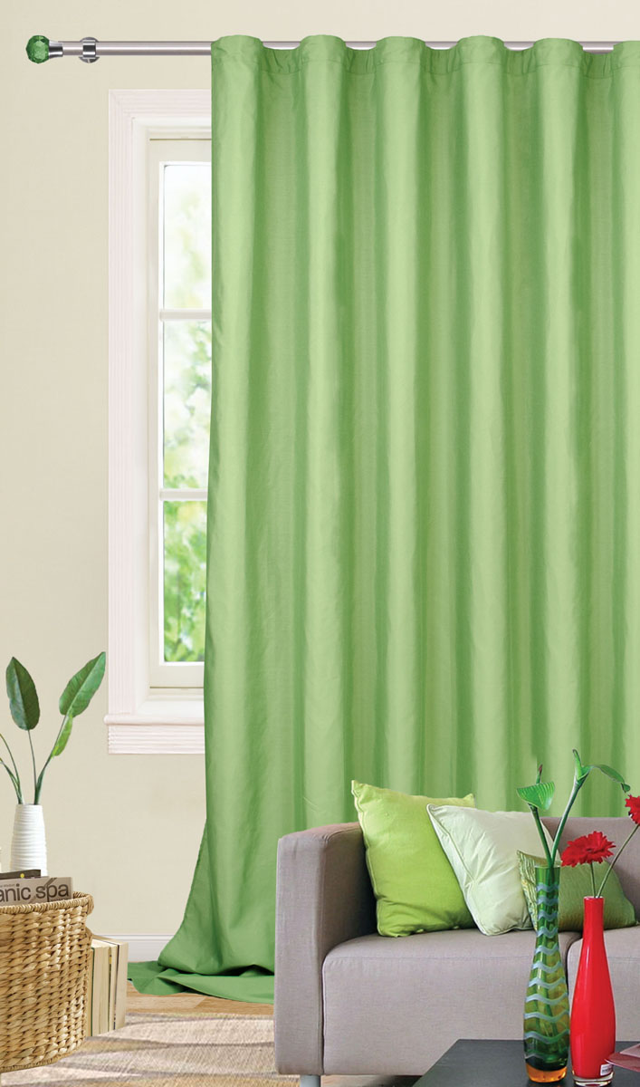 Штора готовая для гостиной Garden, на ленте, цвет: зеленый, 200*260 см. С W1687 V73171С W1687 V73171 Штора готовая для гостиной Garden, на ленте, цвет: зеленый, 200*260 см. С W1687 V73171С W1687 V73171Готовая штора-портьера для гостиной Garden выполнена из плотной ткани репс (полиэстер). Богатая текстура материала и спокойная цветовая гамма украсят любое окно и органично впишутся в интерьер помещения. Изделие оснащено шторной лентой для красивой сборки.