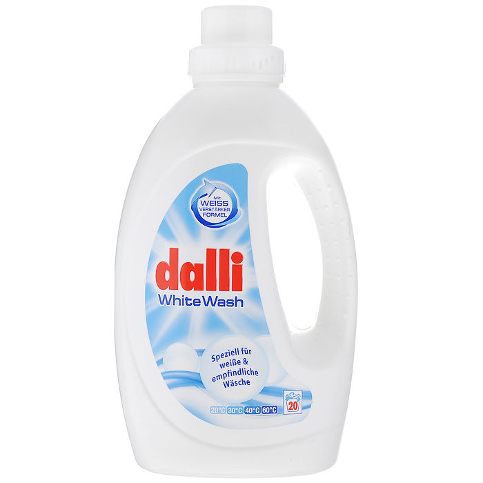 Гель для стирки белого и светлого белья Dalli "White Wash", 1,35 л