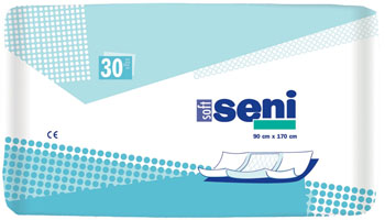 Seni Гигиенические пеленки Seni Soft, 170 см x 90 см, 30 штSE-091-MMMM-039 Seni Гигиенические пеленки Seni Soft, 170 см x 90 см, 30 штSE-091-MMMM-039Гигиенические пеленки Seni Soft предназначены для дополнительной защиты постельного белья от загрязнения во время смены подгузника и гигиенических процедур. Впитывающий слой состоит из распушенной целлюлозы. Мягкий верхний слой из нетканого материала обеспечивает комфорт в использовании. Внешний защитный слой из противоскользящей пленки препятствует скольжению пеленки. Характеристики: Количество пеленок: 30 шт. Размер пеленки: 170 см x 90 см. Размер упаковки: 49 см х 19,5 см х 30 см. Артикул: SE-091-MMMM-039. Товар сертифицирован.