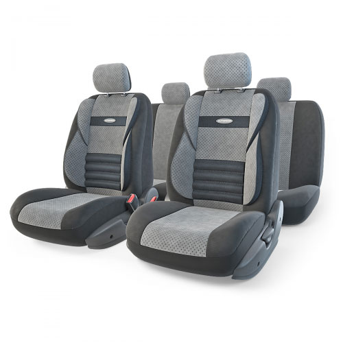 Набор ортопедических авточехлов Autoprofi Comfort Combo, велюр, цвет: черный, темно-серый, 11 предметов. Размер M. CMB-1105 BK/D.GY (M)CMB-1105 BK/D.GY (M) Набор ортопедических авточехлов Autoprofi Comfort Combo, велюр, цвет: черный, темно-серый, 11 предметов. Размер M. CMB-1105 BK/D.GY (M)CMB-1105 BK/D.GY (M)Ортопедические авточехлы Comfort Combo оснащены усиленной поддержкой плечевого пояса, которая способствует естественному положению спины при вождении. Объемные боковые вставки чехлов на уровне поясницы поддерживают туловище в поворотах, а рифленый поясничный профиль обеспечивает естественную осанку и снижает нагрузку с межпозвоночных дисков. Чехлы Comfort Combo выполнены из формованного велюра, который сочетает привлекательный внешний вид и хорошие дышащие свойства, позволяющие водителю и пассажирам чувствовать себя комфортно во время движения. Основные особенности авточехлов Comfort Combo: - боковая поддержка спины; - 3 молнии в спинке заднего ряда; - 3 молнии в сиденье заднего ряда; - карманы в спинках передних сидений; - крепление передних спинок липучками; - ортопедический поясничный упор; - поддержка плечевого пояса; - предустановленные крючки на широких резинках; - толщина поролона: 5 мм. ...