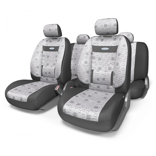 Набор ортопедических авточехлов Autoprofi Comfort, жаккард, цвет: элемент, 11 предметов. Размер M. COM-1105 Element (M)COM-1105 Element (M) Набор ортопедических авточехлов Autoprofi Comfort, жаккард, цвет: элемент, 11 предметов. Размер M. COM-1105 Element (M)COM-1105 Element (M)Эргономичные авточехлы Comfort изготовлены из плотного жаккарда - ткани сложного плетения, которая обладает высокой износостойкостью и необычной структурой. С помощью чехлов Comfort можно салону любого автомобиля придать индивидуальный и запоминающийся облик, в полной мере соответствующий вашему вкусу. Чехлы обладают объемной формой с развитой боковой поддержкой спины и поясничным упором, которые позволяют снизить нагрузку с позвоночника и сделать продолжительные поездки комфортными и приятными. Основные особенности авточехлов Comfort: - боковая поддержка спины; - 3 молнии в спинке заднего ряда; - 3 молнии в сиденье заднего ряда; - карманы в спинках передних сидений; - крепление передних спинок липучками; - ортопедический поясничный упор; - поддержка плечевого пояса; - предустановленные крючки на широких резинках; - использование с боковыми airbag; - толщина поролона: 5 мм. ...