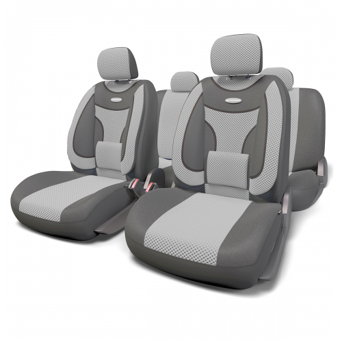Набор ортопедических авточехлов Autoprofi Extra Comfort, формованный велюр, цвет: темно-серый, светло-серый, 11 предметов. Размер MECO-1105 D.GY/L.GY (M) Набор ортопедических авточехлов Autoprofi Extra Comfort, формованный велюр, цвет: темно-серый, светло-серый, 11 предметов. Размер MECO-1105 D.GY/L.GY (M)Эргономичные авточехлы Extra Comfort разработаны с учетом анатомических особенностей человеческого тела, за счет чего снижают утомляемость от продолжительных поездок. Объемные боковые подушки чехлов помогают уменьшить нагрузку на мышечный корсет и суставы в поворотах, а поясничный упор делает осанку более естественной. Формованный велюр чехлов придает изделиям интересный и запоминающийся вид, способный в корне преобразить облик салона автомобиля. Материал чехлов не выцветает на солнце, не электризуется и обладает высокими грязеотталкивающими свойствами. Основные особенности авточехлов Extra Comfort: - боковая поддержка спины; - 3 молнии в спинке заднего ряда; - 3 молнии в сиденье заднего ряда; - карманы в спинках передних сидений; - ортопедический поясничный упор; - поддержка плечевого пояса; - предустановленные крючки на широких резинках; - использование с боковыми airbag; - толщина поролона: 5 мм. ...