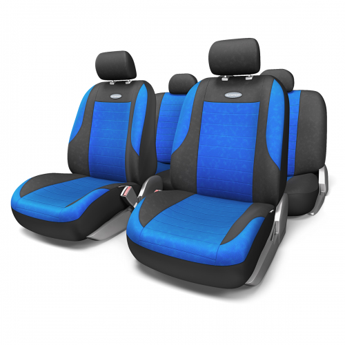 Набор авточехлов Autoprofi Evolution, велюр, цвет: черный, синий, 11 предметов. Размер MEVO-1105 BK/BL (M) Набор авточехлов Autoprofi Evolution, велюр, цвет: черный, синий, 11 предметов. Размер MEVO-1105 BK/BL (M)Классическая модель авточехлов Evolution выполнена в спортивном стиле, придающем салону автомобиля яркие и динамичные черты. Велюр, из которого изготавливаются чехлы, очень приятен на ощупь и обладает высокой износостойкостью. Материал не выцветает на солнце, не электризуется и имеет высокие грязеотталкивающие свойства. Велюр триплирован 5-миллиметровым слоем поролона, который помогает чехлам сохранять свою форму на протяжении всего срока службы. Благодаря триплированию чехлы плотно облегают сиденья, не скользят по их поверхности и не мнутся. Основные особенности авточехлов Evolution: - 3 молнии в спинке заднего ряда; - карманы в спинках передних сидений; - толщина поролона: 5 мм. Комплектация: - 1 сиденье заднего ряда; - 1 спинка заднего ряда; - 2 сиденья переднего ряда; - 2 спинки переднего ряда; - 5 подголовников; - набор фиксирующих крючков.