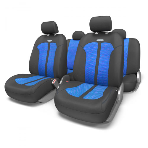 Набор авточехлов Autoprofi Selection, цвет: черный, синий, 11 предметов. Размер MSEL-1105 BK/BL (M) Набор авточехлов Autoprofi Selection, цвет: черный, синий, 11 предметов. Размер MSEL-1105 BK/BL (M)Универсальные чехлы Selection выполнены в классическом стиле. Они подходят к большинству типов сидений и не требуют больших усилий при установке. Качественное облегание кресел достигается за счет эластичности велюра, из которого сделаны чехлы. Центральная часть чехлов Selection изготовлена из плотного велюра. Он включает в себя оригинальные вкрапления из тонких, едва заметных нитей красного и синего цвета, которые очень привлекательно переливаются на свету. Основные особенности авточехлов Selection: - 3 молнии в спинке заднего ряда; - толщина поролона: 5 мм; - карманы в спинках передних сидений. Комплектация: - 1 сиденье заднего ряда; - 1 спинка заднего ряда; - 2 сиденья переднего ряда; - 2 спинки переднего ряда; - 5 подголовников; - набор фиксирующих крючков.