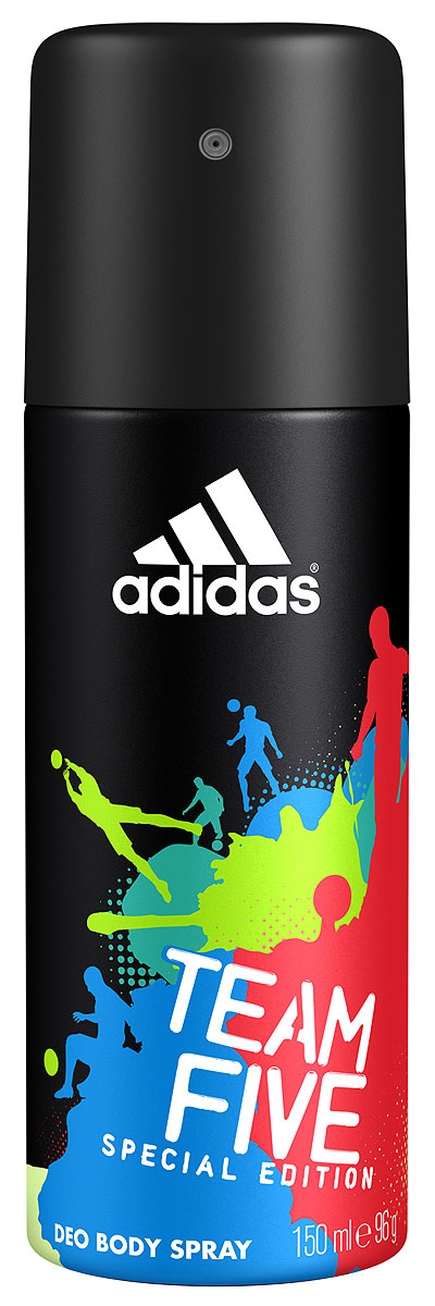 Adidas Дезодорант-спрей Team Five, мужской, 150 мл3400039281 Adidas Дезодорант-спрей Team Five, мужской, 150 мл3400039281Линейка продуктов Team Five отражает основные качества настоящих игроков: стремление к победе, силу воли, горячее желание сделать свою жизнь лучше и играть в ней ключевую роль по своим правилам. Дезодорант-спрей Adidas Team Five насыщен динамичным звучанием, балансирующим на грани между чувственностью и свежестью. Он наделен множеством оттенков, подчеркивает уверенность в своих силах, силу и энергию молодости, шарм и элегантность. Характеристики: Объем: 50 мл. Производитель: Польша. Товар сертифицирован.