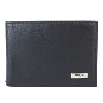 Футляр для карточек Tirelli Классик, цвет: черный. 15-325-0715-325-07 Футляр для карточек Tirelli Классик, цвет: черный. 15-325-0715-325-07Футляр для карточек Tirelli Классик изготовлен из натуральной кожи черного цвета с матовой текстурой. Футляр оформлен фирменным логотипом. Внутри имеется 10 двусторонних кармашков из прозрачного пластика для хранения пластиковых карт, визиток, дисконтных карт и т. п. Такой футляр не только поможет сохранить внешний вид ваших документов и защитит их от повреждений, но и станет ярким аксессуаром, который подчеркнет ваш образ. Изделие упаковано в подарочную коробку синего цвета с логотипом фирмы Tirelli. Характеристики: Материал: натуральная кожа, текстиль, пластик. Цвет: черный. Размер футляра (в сложенном виде): 10 см х 7 см. Размер упаковки: 13 см х 8 см х 2,5 см. Артикул: 15-325-07.
