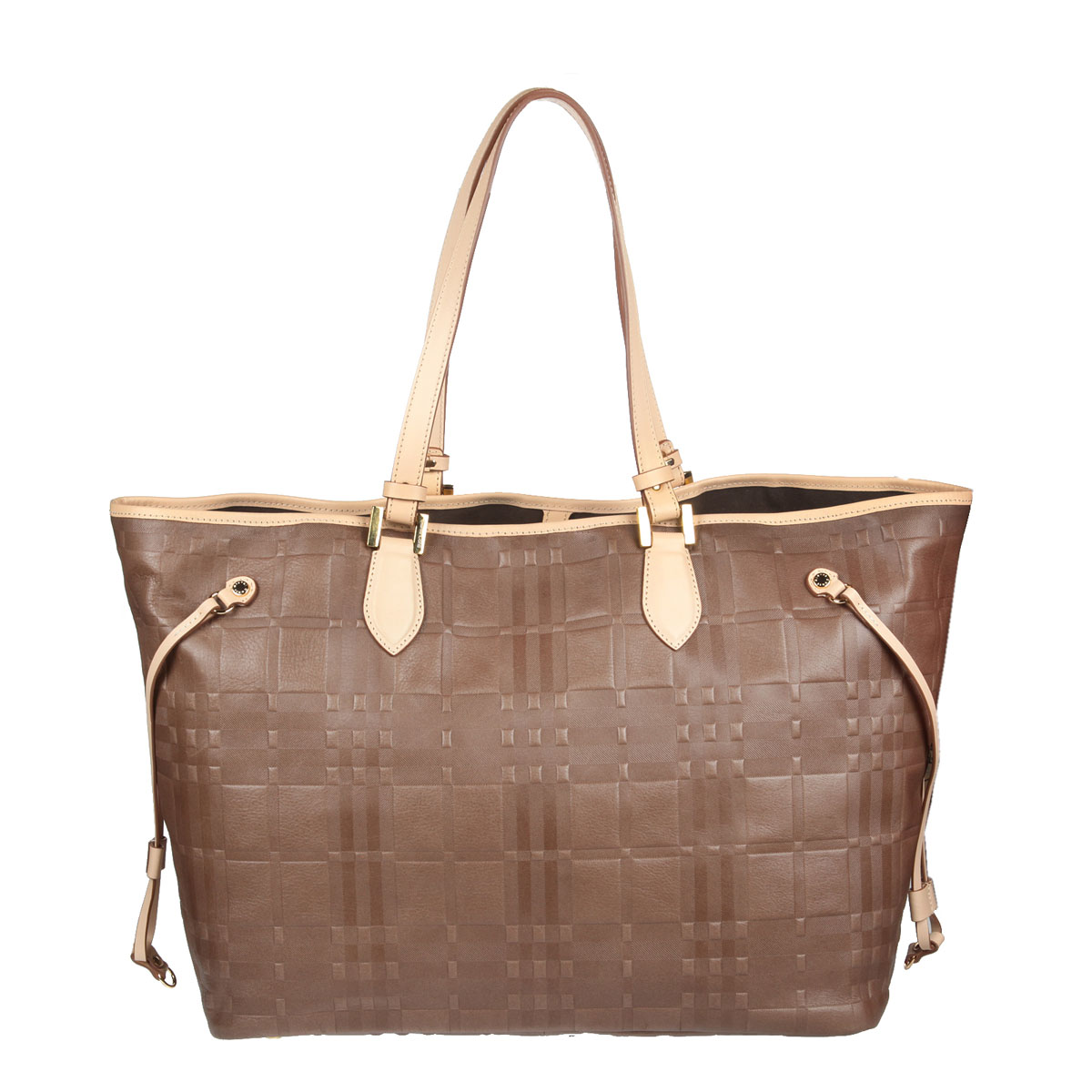 Сумка женская Gianni Conti, цвет: коричневый, бежевый. 1636896E Taupe1636896 taupe Сумка женская Gianni Conti, цвет: коричневый, бежевый. 1636896E Taupe1636896 taupeСтильная женская сумка Gianni Conti выполнена из натуральной кожи коричневого и бежевого цветов с оригинальным тиснением. Сумка имеет одно отделение, закрывающееся на застежку карабин. Внутри расположен вшитый карман на молнии, два кармашка для мелочей и один кармашек для пишущих принадлежностей. Сумка оснащена удобными ручками и украшена подвеской с символикой бренда. Фурнитура - золотистого цвета. Сумка - это стильный аксессуар, который подчеркнет вашу индивидуальность и сделает ваш образ завершенным. Характеристики: Материал: натуральная кожа, металл. Цвет: коричневый, бежевый. Размер сумки: 50 см х 33 см х 21 см. Высота ручек: 27 см.