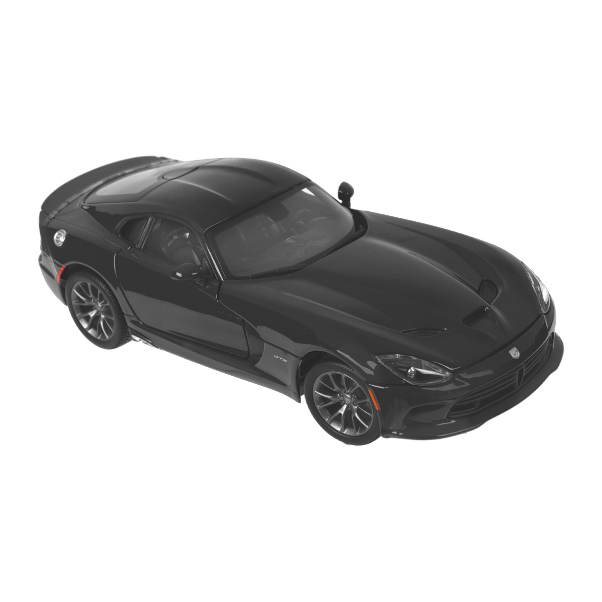 Коллекционная модель SRT Viper GTS 2013, цвет: черный, масштаб 1/1831128_черный Коллекционная модель SRT Viper GTS 2013, цвет: черный, масштаб 1/1831128_черныйКоллекционная модель SRT Viper GTS 2013 - миниатюрная копия настоящего автомобиля. Стильная модель автомобиля привлечет к себе внимание не только детей, но и взрослых. Модель оснащена колесами из мягкой резины, двери автомобиля открываются. Внутри детально проработаны элементы экстерьера. Такая модель станет отличным подарком не только любителю автомобилей, но и человеку, ценящему оригинальность и изысканность, а качество исполнения представит такой подарок в самом лучшем свете.