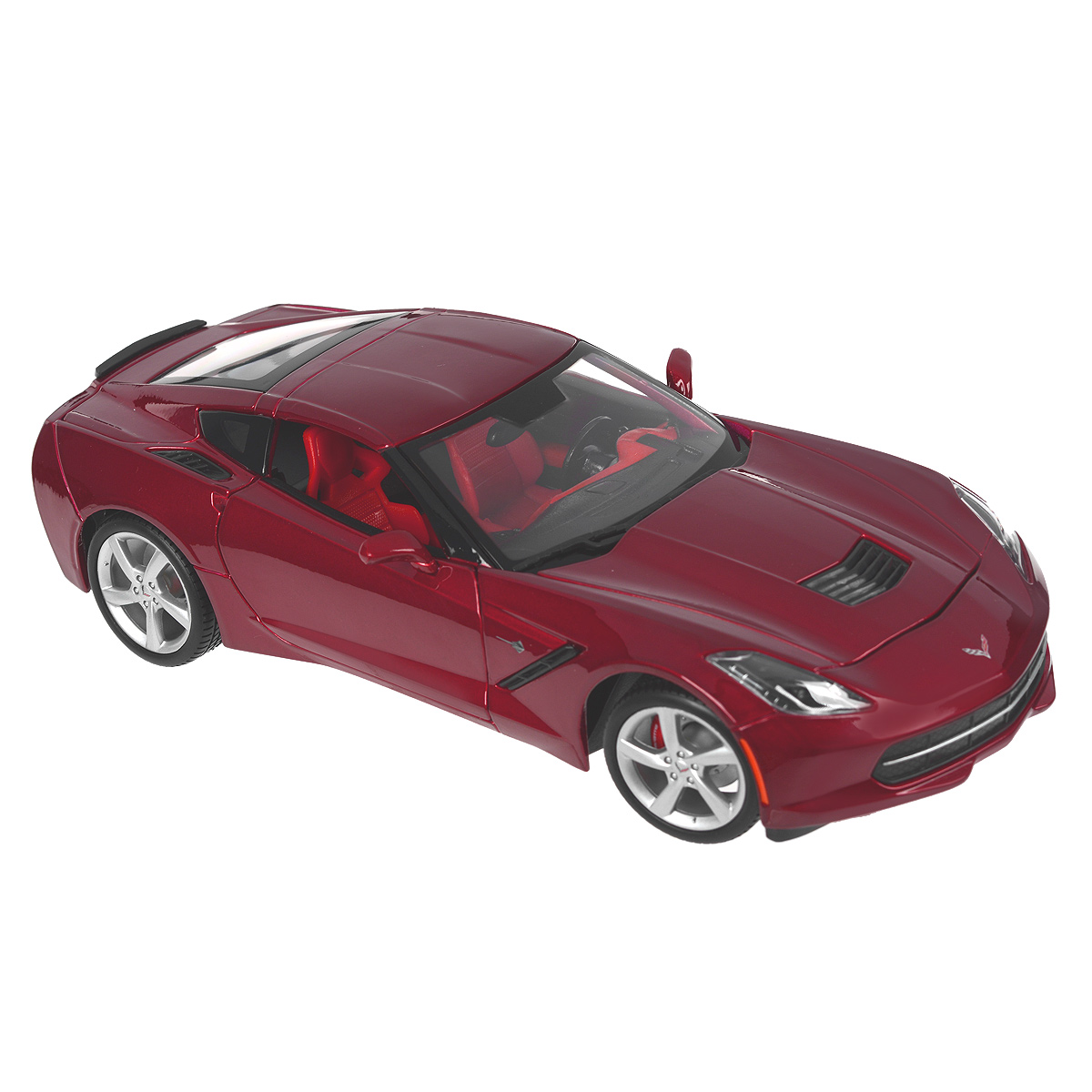 Коллекционная модель Corvette 2014, цвет: красный, масштаб 1/1831182_красный Коллекционная модель Corvette 2014, цвет: красный, масштаб 1/1831182_красныйКоллекционная модель Corvette 2014 - миниатюрная копия настоящего автомобиля. Стильная модель автомобиля привлечет к себе внимание не только детей, но и взрослых. Модель оснащена колесами из мягкой резины, двери автомобиля открываются. Внутри детально проработаны элементы экстерьера. Такая модель станет отличным подарком не только любителю автомобилей, но и человеку, ценящему оригинальность и изысканность, а качество исполнения представит такой подарок в самом лучшем свете.