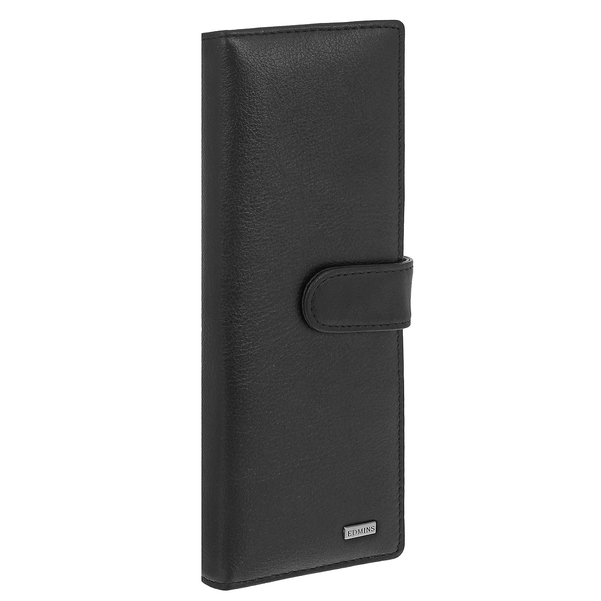 Визитница Edmins, цвет: черный. 2639 ML/1N2639 ML/1N ED black Визитница Edmins, цвет: черный. 2639 ML/1N2639 ML/1N ED blackДвухрядная визитница Edmins, выполненная из натуральной матовой кожи черного цвета, станет стильным аксессуаром, идеально подходящим вашему образу. Внутри содержит 40 кармашков из прозрачного пластика, а также три вертикальных кармана для бумаг. Визитница закрывается хлястиком на кнопку. Визитница упакована в коробку из плотного картона с логотипом фирмы. Характеристики: Материал: натуральная кожа, пластик. Размер визитницы: 7,5 см х 21 см х 2 см. Цвет: черный. Размер упаковки: 9 см х 22 см х 3,5 см. Артикул: 2639 ML/1N.