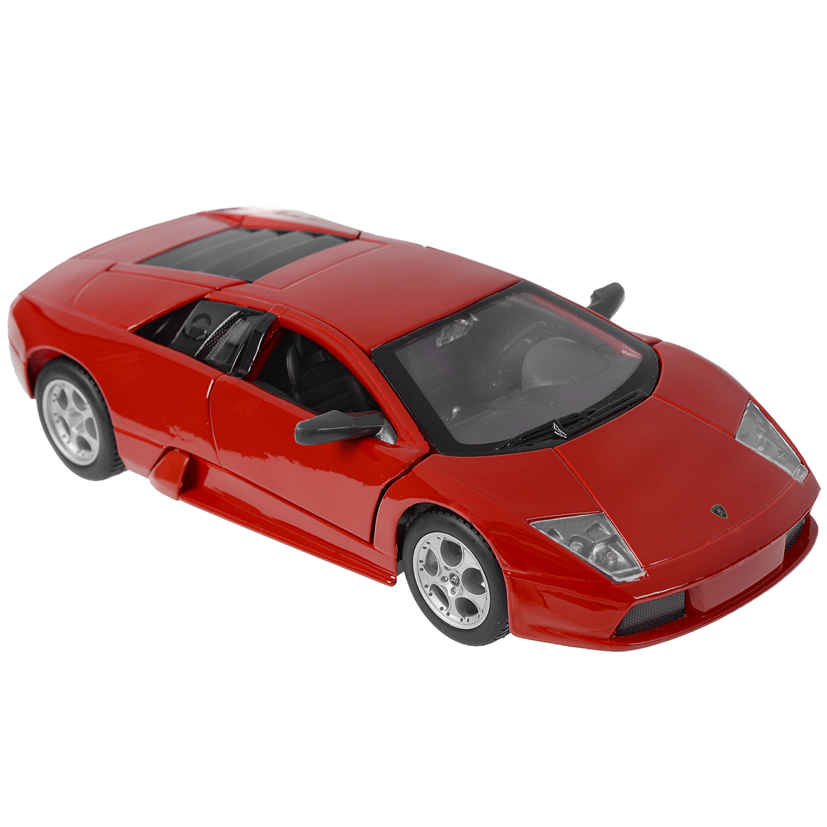 Коллекционная модель Lamborghini Murcielago, цвет: красный, масштаб 1/2431238 Коллекционная модель Lamborghini Murcielago, цвет: красный, масштаб 1/2431238Коллекционная модель Lamborghini Murcielago - миниатюрная копия настоящего автомобиля. Стильная модель автомобиля привлечет к себе внимание не только детей, но и взрослых. Модель оснащена колесами из мягкой резины, двери автомобиля открываются. Внутри детально проработаны элементы экстерьера. Такая модель станет отличным подарком не только любителю автомобилей, но и человеку, ценящему оригинальность и изысканность, а качество исполнения представит такой подарок в самом лучшем свете.
