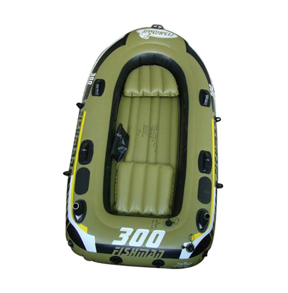 Лодка надувная Jilong Fishman 300 Set, с веслами и насосом, цвет: темно-зеленый, 252 см х 125 см х 40 смJL007208-1N Лодка надувная Jilong Fishman 300 Set, с веслами и насосом, цвет: темно-зеленый, 252 см х 125 см х 40 смJL007208-1NЛодка отлично подходит для рыбалки, плавания по речкам и озерам. Материал лодки имеет высокую прочность. Он стоек к воздействию бензина, морской воды. В комплектацию входит трос. На лодку есть возможность установить мотор. Для этого нужно докупить транец. По бокам лодки установлены держатели для весел и удочек. Особенности: Пластиковые весла; Ручной насос; Надувной пол; Двухуровневые сидения; Возможна подвеска электромотора; Держатели для удочек; Крепление для весел; Держатель для весел; Стропа по периметру лодки; 2-х камерная конструкция лодки для большей безопасности; Самоклеящаяся заплатка в комплекте. Характеристики: Размер лодки: 252 см х 125 см х 40 см. Материал: ПВХ. Максимальная грузоподъемность: 265 кг. Размер упаковки: 56,5 см х 23,5 см x 37 см. Производитель: Китай. Артикул: JL007208-1N.