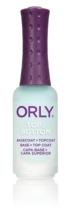 Orly Базовое и верхнее покрытие Top 2 Bottom, 2 в 1, 9 мл24132 Orly Базовое и верхнее покрытие Top 2 Bottom, 2 в 1, 9 мл24132Универсальное средство Orly Top 2 Bottom является одновременно базовым и верхним покрытием. Имеет свойство быстро высушивать лак и придает покрытию дополнительный блеск. Способ применения : нанести один слой средства на обезжиренную ногтевую пластину, затем покрыть ногти лаком. После того, как лак высохнет, нанести еще 1 слой. Характеристики: Объем: 9 мл. Артикул: 24132. Производитель: США. Товар сертифицирован. Состав: бутилацетат, этилацетат, нитроцеллюлоза, сополимер, триметил-пентанил-диизобутират, изопропил, бензофенон – 1, SDА-40В, красители.