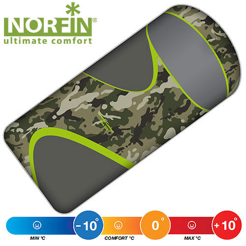 Мешок-одеяло спальный Norfin Scandic Comfort Plus 350 NC, R, цвет: камуфляж, правосторонняя молнияNC-30216 Мешок-одеяло спальный Norfin Scandic Comfort Plus 350 NC, R, цвет: камуфляж, правосторонняя молнияNC-30216Спальный мешок-одеяло расширенный рассчитан на три сезона использования. Ширина спальника в 1 м обеспечит максимальный комфорт, позволяет надеть на себя дополнительное белье в случае сильного падения температур. Внешняя и внутренняя ткани прочны и комфортны. Особенности мешка Лента от закусывания ткани замком Теплый воротник Отделение под подушку с двумя входами Возможность состегивать спальники с молниями на правой и левой стороне Планка, утепляющая молнию Внутренний карман Петли для просушки Петля на замке для удобства открывания Компрессионный мешок. Характеристики: Утеплитель: синтетические волокна. Плотность утеплителя: 350 г/м2 (2 слоя по 175 г/м2). Внешний материал: Polyester 210T Honeycomb RipStop. Внутренний материал изделия: хлопок. Длина мешка: 230 см. Ширина мешка: 100 см. Высота свернутого мешка: 44 см. Ширина...