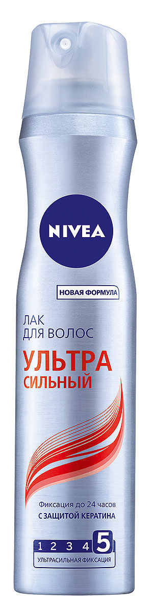 NIVEA Лак для волос «Ультра Сильный» 250 мл10062110 NIVEA Лак для волос «Ультра Сильный» 250 мл10062110Лак для волос Nivea Hair Care Ультра сильный с ультрасильной фиксацией придает волосам заметный блеск. Надежно фиксирует на протяжении всего дня. Сохраняет волосы мягкими и эластичными. Характеристики: Объем: 250 мл. Производитель: Германия. Артикул: 86803. Товар сертифицирован.