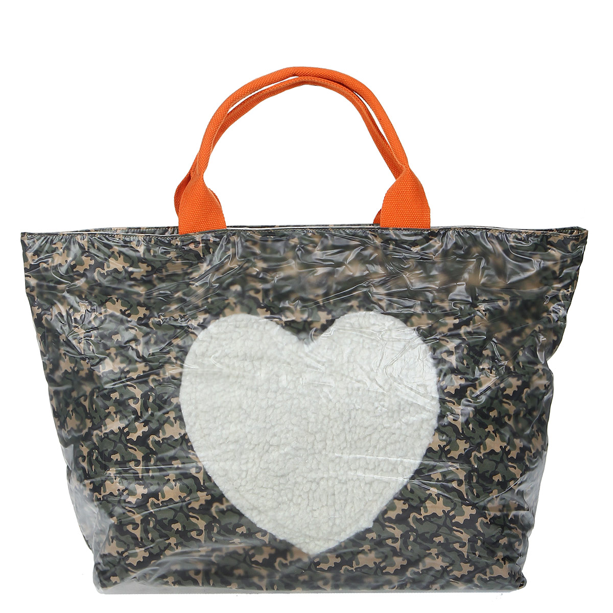 Сумка женская Fancy Bag, цвет: зеленый. 12-R35767-6512-R35767-65 зелёный Сумка женская Fancy Bag, цвет: зеленый. 12-R35767-6512-R35767-65 зелёныйСтильная сумка Fancy Bag нижняя подкладка выполнена из текстиля зеленого цвета, а верхний слой выполнен из прозрачного ПВХ. Сумка имеет одно вместительное отделение, закрывающееся на застежку-молнию. Внутри - вшитый карман на застежке-молнии и два накладных кармана для мобильного телефона и прочих мелочей. На задней стенке сумки расположен дополнительный вшитый карман на застежке-молнии. Сумка оснащена двумя ручками. В комплекте чехол для хранения. Этот стильный аксессуар станет великолепным дополнением вашего образа. Характеристики: Материал: текстиль, ПВХ. Размер сумки: 59 см х 37 см х 18 см. Высота ручек: 22 см. Цвет: зеленый. Артикул: 12-R35767-65.