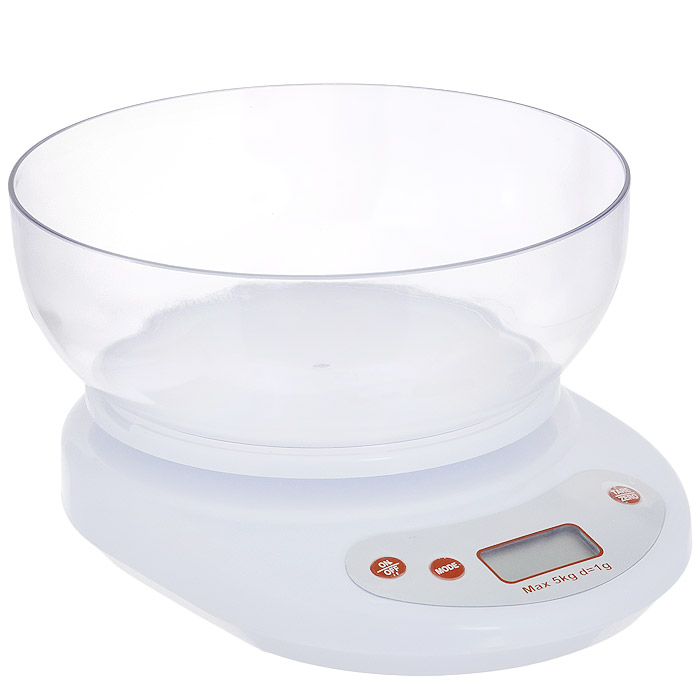Весы кухонные Bradex Мера, до 5 кгTD 0069 Весы кухонные Bradex Мера, до 5 кгTD 0069Кухонные весы Bradex Мера позволят вам взвесить с точностью до грамма продукты весом до 5 кг. Корпус весов и чаша для продуктов выполнены из ударопрочного пластика. Результаты измерений выводятся на большой и четкий ЖК-дисплей. На корпусе расположены три кнопки управления: - On/Off - включение/выключение весов; - Tare/Zero - позволяет взвешивать чистый вес продукта без учета веса чаши, даже если он помещен в нее (для сыпучих и жидких продуктов); - Mode - переводит вес либо в граммы (g), либо в фунты (lb), либо в унции (oz). Если вы забудете отключить весы, они отключатся автоматически через 20-30 секунд. Кухонные весы Bradex Мера необходимы каждой хозяйке, когда при приготовлении блюда требуется строго соблюдать пропорции, указанные в рецепте. Пригодятся весы и людям, тщательно следящим за своим питанием, которым важно знать вес каждой порции. Так как весы имеют съемную чашу, то это позволит вам взвешивать сыпучие и жидкие продукты, а также...