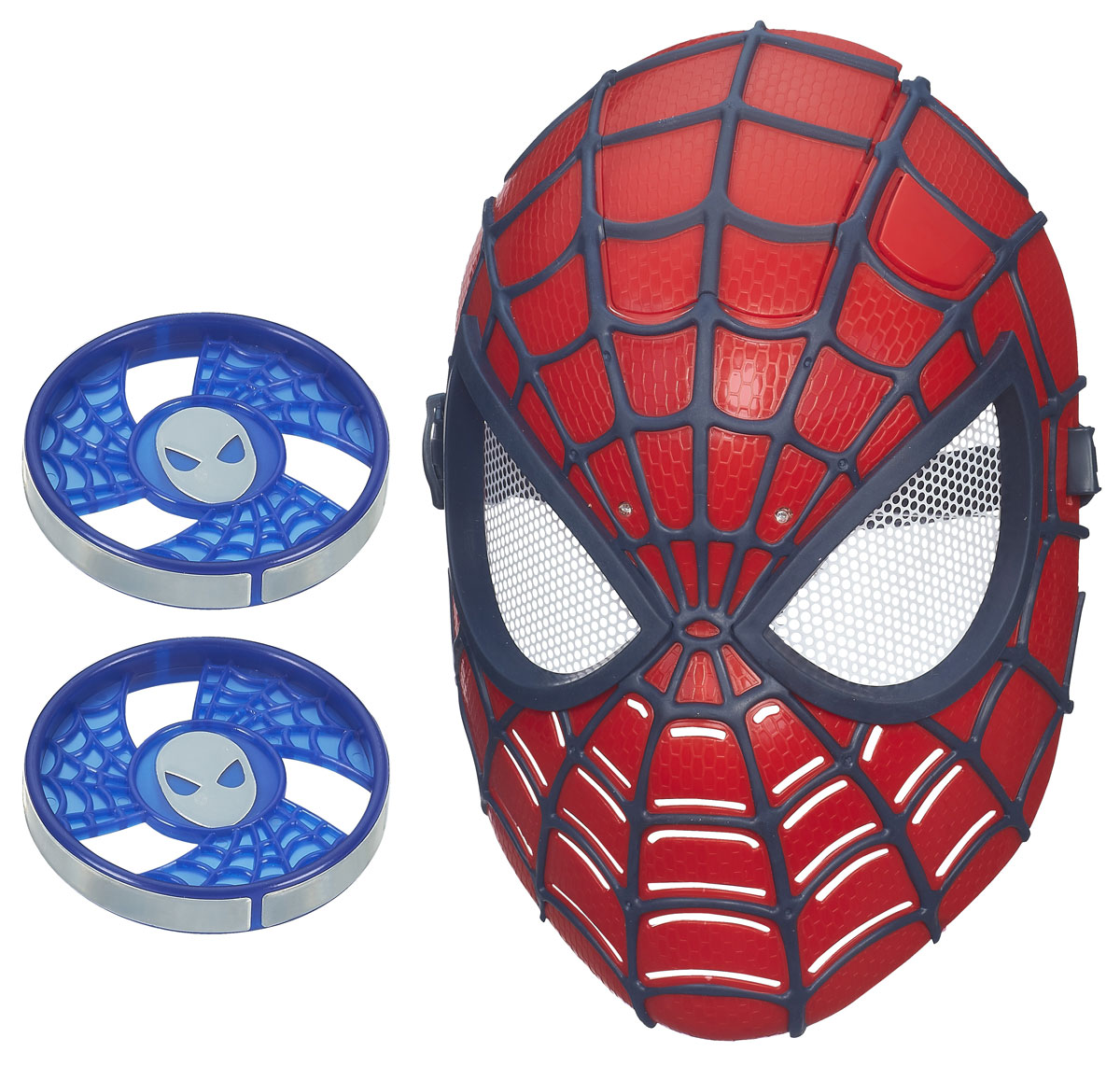 Электронная маска Spider-man Человек-паук, цвет: красный, черныйB5713 Электронная маска Spider-man Человек-паук, цвет: красный, черныйB5713У вашего ребенка намечается детский утренник, бал-маскарад или карнавал? Электронная маска Spider-man Человек-паук внесет нотку задора и веселья в праздник и станет завершающим штрихом в создании праздничного образа. Маска имеет прорези для глаз с сетчатыми пластиковыми вставками и держится на голове при помощи эластичных ремешков на липучке. Благодаря технологии Fire Vision ребенок сможет увидеть соперников даже в темноте. Две лампочки между глаз загораются при нажатии кнопки сверху, чтобы повергнуть в ужас любого, кто противостоит супергерою! В комплект включены два светоотражающих диска, которые видны в темноте с помощью маски. Человек-паук - супергерой, получивший суперсилу, увеличенную ловкость, паучье чутье, а также способность держаться на отвесных поверхностях и выпускать паутину из рук. Теперь он готов наказать злодеев, которые покушаются но покой его родного города! Перевоплотись в своего любимого супергероя с этой маской! Характеристики: ...