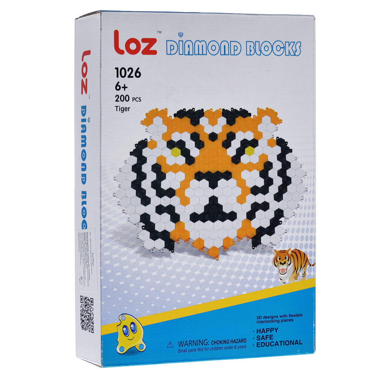Мозаика Loztoys Тигр, 200 элементов1026 Мозаика Loztoys Тигр, 200 элементов1026Мозаика Loztoys Тигр позволит вашему ребенку весело и с пользой провести время. Мозаика включает в себя 200 пластиковых элементов черного, белого и оранжевого цветов, с помощью которых ребенок сможет собрать голову тигра. Элементы легко скрепляются между собой. Мозаику можно собирать как на столе, так и на полу. Собирание мозаики поможет развить у ребенка мелкую моторику рук, координацию движений, внимательность, логическое и абстрактное мышление, ориентировку на плоскости, а также воображение и творческие способности.