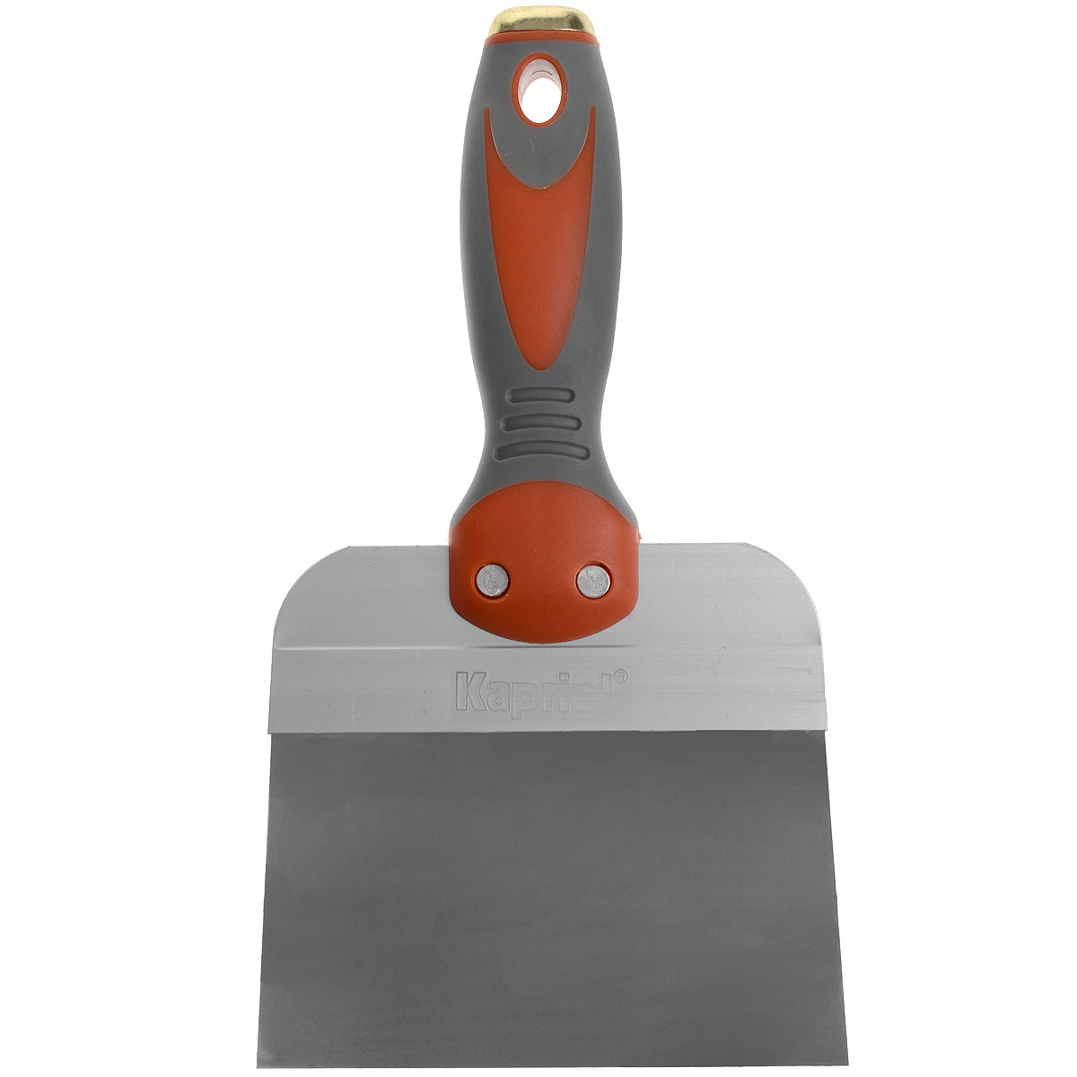 Шпатель полужесткий Kapriol, с ручкой Progrip, нержавеющая сталь, 14 см23175 Шпатель полужесткий Kapriol, с ручкой Progrip, нержавеющая сталь, 14 см23175Шпатель полужесткий Kapriol с ручкой Progrip и полотном из нержавеющей стали используется при внутренней отделке помещений для шпаклевания стен и потолков специальными растворами. Особенности шпателя: Полотно - средней жесткости; Полотно изготовлено из закаленной стали; Эргономичная ручка Progrip с удобным хватом снижает усталость рук во время работы.