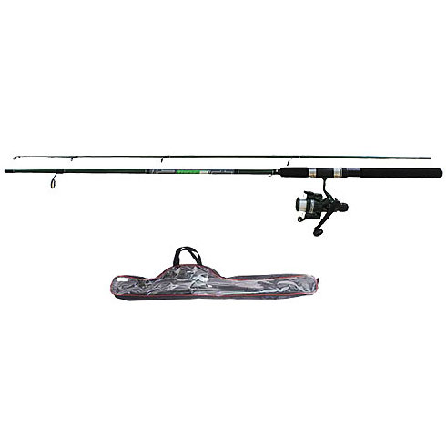 Спиннинг штекерный Salmo Taifun 40, 2,4 м, 10-40 г2116-240SET Спиннинг штекерный Salmo Taifun 40, 2,4 м, 10-40 г2116-240SETСпинниг-комплект состоит из штекерного спиннингового удилища средней жесткости Taifun 40 и катушки Taifun. Универсальный комплект подходит для ловли щуки, окуня и другой хищной рыбы. На шпулю катушки намотана монофильная леска. Комплект упакован в удобную пластиковую сумку с замком-молнией. Особенности: Материал бланка удилища: стекловолокно; Строй бланка: средне-быстрый; Класс спиннинга MH; Конструкция штекерная; Соединение колен типа: IN STEEK; Кольца пропускные со вставками SIC; Рукоятка: неопреновая; Катушкодержатель: винтового типа; Катушка безынерционная Taifun с леской.