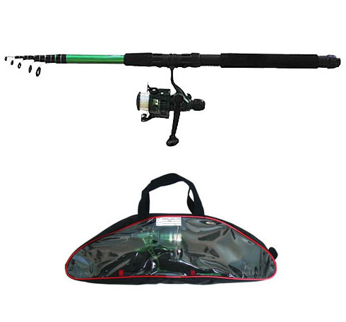 Спиннинг телескопический Salmo Taifun Tele Pack, 2,1 м, 10-30 г2108-210SET Спиннинг телескопический Salmo Taifun Tele Pack, 2,1 м, 10-30 г2108-210SETУниверсальный спиннинг-комплект для начинающего спиннингиста, состоящий из телескопического спиннингового удилища Taifun Tele Set и катушки Taifun. Компактный комплект подходит для ловли щуки-травянки, окуня и другой хищной рыбы среднего размера. На шпулю катушки намотана монофильная леска. Комплект упакован в удобную пластиковую сумку с замком-молнией. Особенности: Материал бланка удилища - стекловолокно; Строй бланка средний; Класс спиннинга L, ML; Конструкция телескопическая; Тип удилища - TRAVEL; Усиление стыка колена металлическим кольцом; Кольца пропускные: - паянные к опорному кольцу, - со вставками керамическими. Рукоятка: неопреновая; Катушкодержатель винтового типа; Катушка безынерционная TAIFUN с леской.