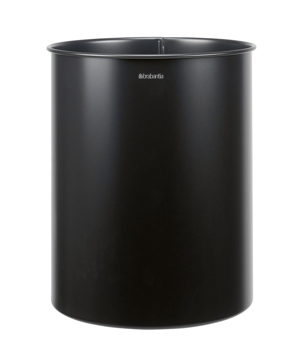 Корзина для бумаг Brabantia, цвет: матовый черный, 15 л181443 Корзина для бумаг Brabantia, цвет: матовый черный, 15 л181443Ищете простую, но в то же время элегантную корзину для бумаг? Данная модель на 15 литров - идеальный вариант для любого помещения, будь то спальня, гостиная или офис. Компактный размер позволяет установить корзину в любом уголке - эстетично и не бросается в глаза; Универсальность - подходит как для домашнего использования, так и для использования в офисе; Долговечность - корзина изготовлена из коррозионно-стойких материалов; Удобная очистка; Корпус изготовлен из высококачественной цветной или оцинкованной стали; Перфорация - элегантный дизайн и дополнительная легкость; 10-летняя гарантия Brabantia. Характеристики: Материал: сталь. Размер: 531*261*337мм. Артикул: 181443.