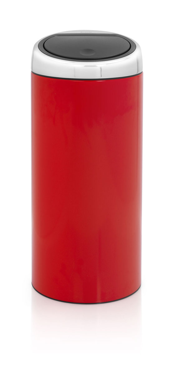 Мусорный бак Brabantia Touch Bin, цвет: красный, 30 л481086 Мусорный бак Brabantia Touch Bin, цвет: красный, 30 л481086Стильный Touch Bin на 30 литров – непременный атрибут каждой гостиной или кухни. Порадуйте себя и удивите гостей! Бесшумное открывание/закрывание крышки легким касанием – система soft touch; Удобная смена мешков для мусора – съемный блок крышки из нержавеющей стали; Удобная очистка – съемное внутреннее ведро из пластика с вентиляционными отверстиями, предотвращающими образование вакуума при вынимании полного мусорного мешка; Легкое перемещение с места на место – прочная ручка для переноски; Предохранение пола от повреждений – пластиковый защитный обод; Бак изготовлен из коррозионно-стойких материалов – долговечность и удобство в очистке; Всегда опрятный вид – идеально подходящие по размеру мешки для мусора с завязками (размер C); 10-летняя гарантия Brabantia.