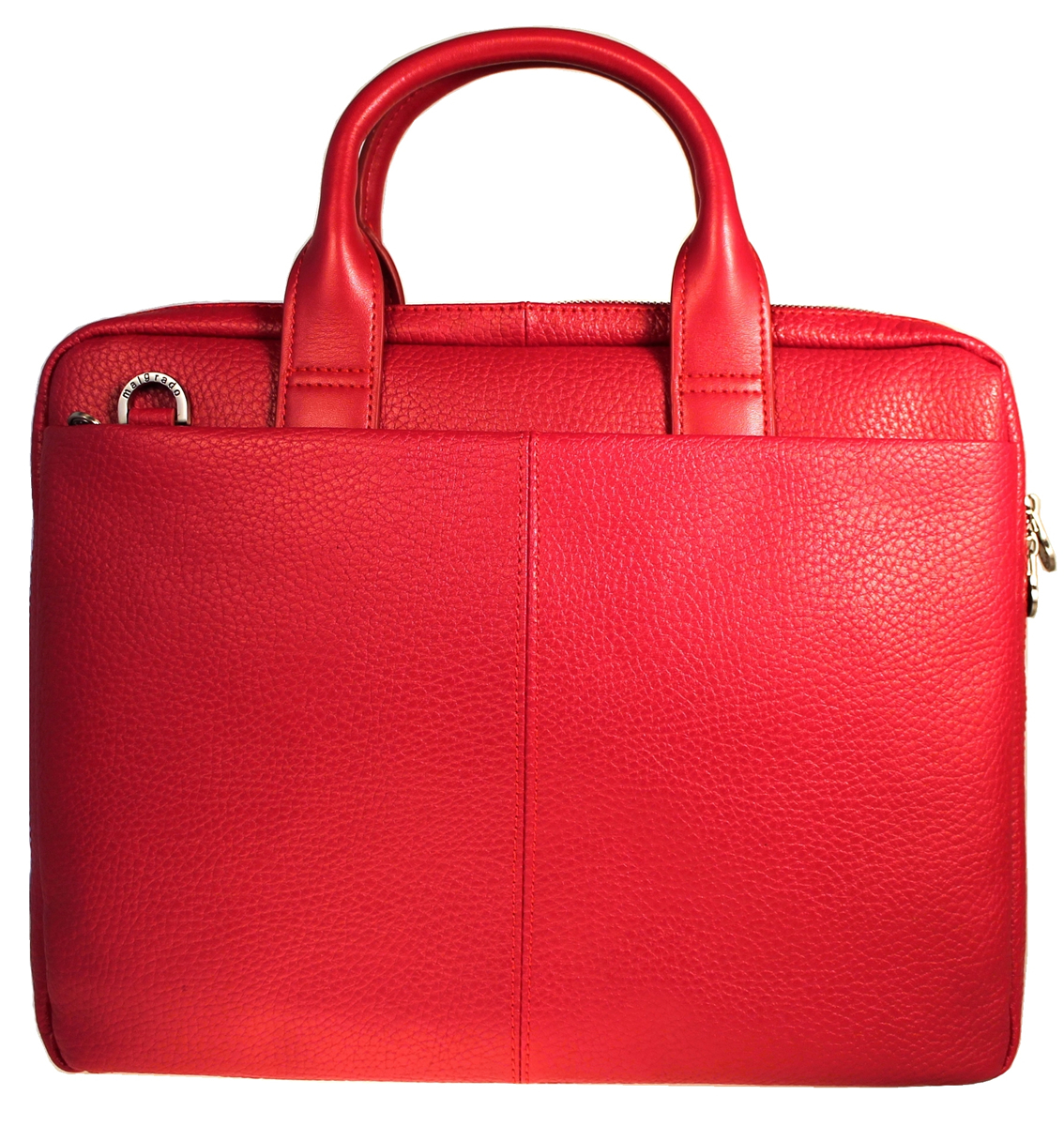 Сумка мужская Malgrado, цвет: малиновый. BR09-72101C1538BR09-72101C1538 red Сумка мужская Malgrado, цвет: малиновый. BR09-72101C1538BR09-72101C1538 redОригинальная мужская сумка Malgrado из натуральной кожи малинового цвета. Сумка с двумя ручками на молнии. Внутри одно большое отделение, открытый кармашек для бумаг. Также на внешней стороне расположен вшитый карман. На задней стороне также расположен вшитый кармашек на молнии. Прилагается съемный плечевой текстильный ремень.