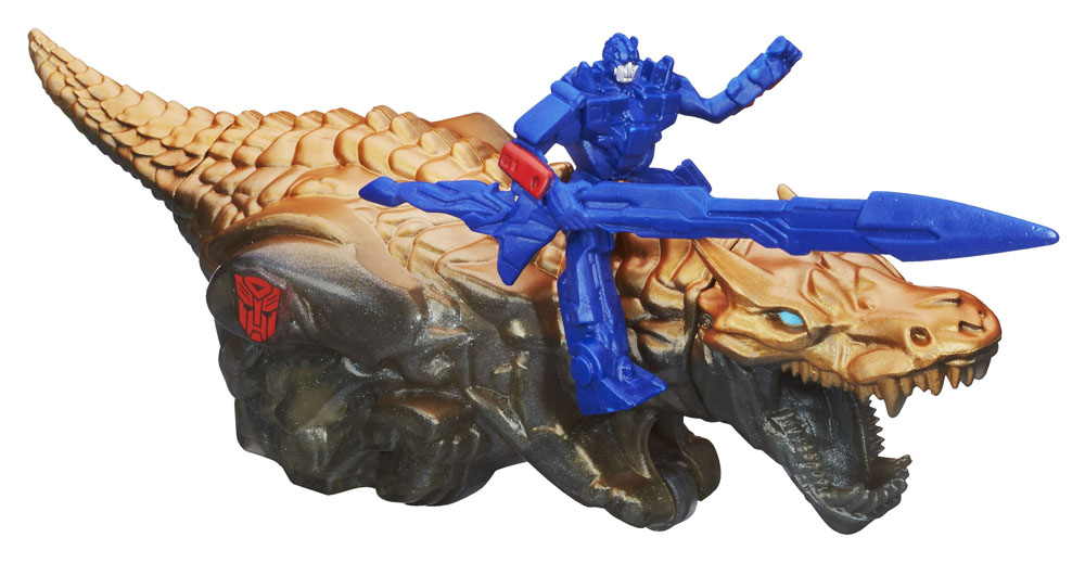 Transformers Дино Спарклс: GRIMLOCKA6492_1 Transformers Дино Спарклс: GRIMLOCKA6492_1Игровой набор Transformers Дино Спарклс: GRIMLOCK понравится вашему маленькому поклоннику Трансформеров и не позволит ему скучать. В него входит выполненные из прочного пластика фигурки в виде предводителя диноботов Гримлока и предводителя автоботов Оптимуса Прайма - персонажей из нового фильма Трансформеры 4. Эпоха истребления. Ваш ребенок часами будет играть с этим набором, придумывая разные истории. Порадуйте его таким замечательным подарком!