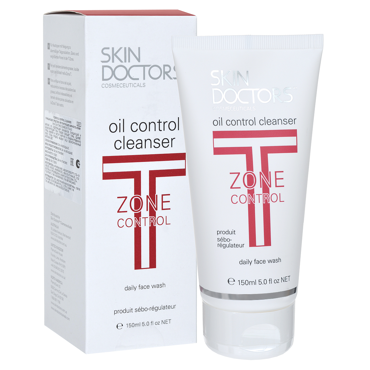 Skin Doctors Средство, регулирующее жирность кожи T-Zone Oil Control Cleanser, очищающее, 150 мл950003 Skin Doctors Средство, регулирующее жирность кожи T-Zone Oil Control Cleanser, очищающее, 150 мл950003Skin Doctors T-Zone Oil Control Cleanser необходим для кожи, склонной к излишней выработке кожного жира, блеска и расширенным порам в области зоны Т. Этот мягкий, не содержащий парабена, очищающий и балансирующий гель глубоко очищает поры, удаляет грязь, макияж и чистит жирную и комбинированную кожу, чтобы придать вашему лицу безукоризненный матовый цвет. Чем очищающее средство, регулирующее жирность кожи Skin Doctors отличается от обычной пенки? Очищающее средство, регулирующее жирность кожи Skin Doctors превосходит свойства обычной пенки. Он содержит эффективную смесь активных компонентов, специально разработанных для регулирования работы сальных желез и поглощения излишков кожного жира на поверхности кожи. Как работает очищающее средство, регулирующее жирность кожи Skin Doctors? Очищающее средство, регулирующее жирность кожи Skin Doctors сочетает 2 уникальных компонента, идеальных для лечения кожи, склонной к жирности в области зоны Т. Acnacidol BG - подобный...