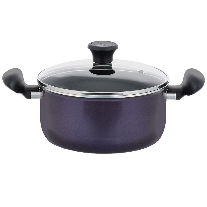 Êàñòðþëÿ Tefal Tendance ñ àíòèïðèãàðíûì ïîêðûòèåì, ñ êðûøêîé, öâåò: Black Current (÷åðíàÿ ñìîðîäèíà), 3,5 ë040 33 322 Êàñòðþëÿ Tefal Tendance ñ àíòèïðèãàðíûì ïîêðûòèåì, ñ êðûøêîé, öâåò: Black Current (÷åðíàÿ ñìîðîäèíà), 3,5 ë040 33 322Êàñòðþëÿ Tefal Tendance âûïîëíåíà èç âûñîêîêà÷åñòâåííîãî àëþìèíèÿ ñ àíòèïðèãàðíûì ïîêðûòèåì Intensy. Ïîêðûòèå îáëàäàåò ïðåâîñõîäíûìè àíòèïðèãàðíûìè ñâîéñòâàìè, íå ñîäåðæèò PFOA, ñâèíöà è êàäìèÿ. Ýëåãàíòíûå ðó÷êè êàñòðþëè âûïîëíåíû èç áàêåëèòà. Âíåøíåå àíòèïðèãàðíîå ïîêðûòèå êàñòðþëè èçûñêàííîãî öâåòà ÷åðíîé ñìîðîäèíû ñìîòðèòñÿ î÷åíü ýôôåêòíî. Èíäèêàòîð íàãðåâà Thermo-Spot ñòàíåò ðàâíîìåðíî êðàñíûì, êîãäà ïîñóäà ðàçîãðååòñÿ äî îïòèìàëüíîé òåìïåðàòóðû 180°Ñ ãðàäóñîâ. Òàêèì îáðàçîì, âû áóäåòå â êóðñå òîãî, ÷òî ìîæíî íà÷èíàòü ãîòîâèòü. Êðûøêà èç òåðìîñòîéêîãî ñòåêëà ñíàáæåíà ìåòàëëè÷åñêèì îáîäêîì è îòâåðñòèåì äëÿ âûïóñêà ïàðà. Äíî ñ òåõíîëîãèåé Diffusial îáåñïå÷èâàåò ðàâíîìåðíîå ðàñïðåäåëåíèå òåïëà. Êàñòðþëÿ ïîäõîäèò äëÿ âñåõ òèïîâ ïëèò, êðîìå èíäóêöèîííûõ. Ìîæíî ìûòü â ïîñóäîìîå÷íîé ìàøèíå. Õàðàêòåðèñòèêè: Ìàòåðèàë: àëþìèíèé, áàêåëèò, ñòåêëî. Öâåò: Black Current (÷åðíàÿ ñìîðîäèíà). Îáúåì êàñòðþëè: 3,5 ë. Âíóòðåííèé äèàìåòð...