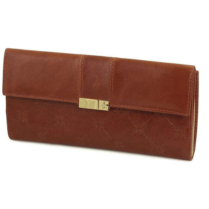 Портмоне женское Louis Brun Dimanche Elite, цвет: коричневый. 368368 Портмоне женское Louis Brun Dimanche Elite, цвет: коричневый. 368368Стильное женское портмоне Elite выполнено из высококачественной натуральной кожи с декоративным тиснением. Портмоне состоит из двух отделений. Первое объемное отделение закрывается на клапан с кнопкой и предназначено для мелочи. Второе - при помощи хлястика на кнопку. Внутри - два отделения для купюр, семь кармашков для визиток, два длинных кармана для бумаг и два кармашка для визиток. Портмоне упаковано в фирменную картонную коробку. Характеристики: Материал: натуральная кожа, текстиль, металл. Размер портмоне: 19 см х 9,5 см х 2,5 см. Цвет: коричневый.