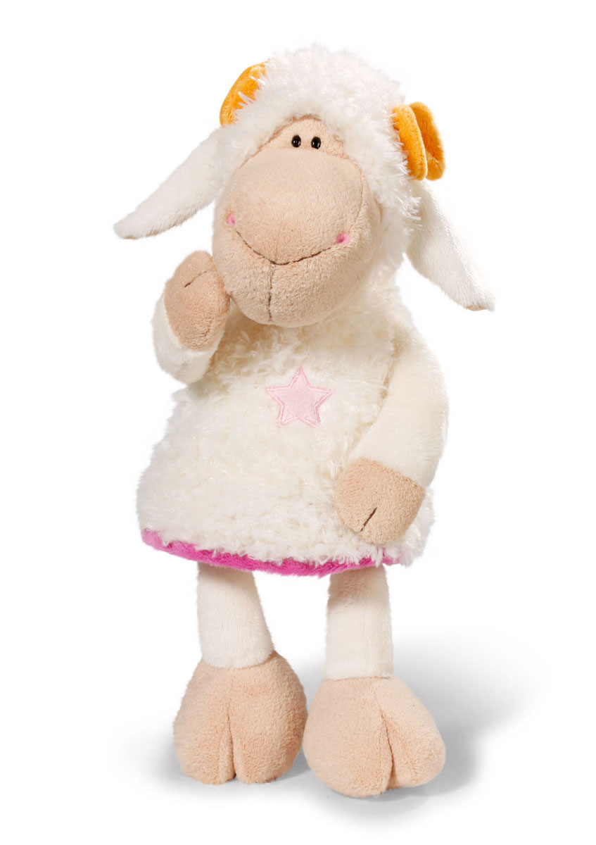 Мягкая игрушка Nici Овечка Эми, сидячая, 50 см36332 Мягкая игрушка Nici Овечка Эми, сидячая, 50 см36332Мягкая игрушка Nici Овечка Эми выполнена в виде симпатичной овечки. Удивительно мягкая игрушка изготовлена из высококачественного текстильного материала с набивкой из синтепона и пластиковых гранул. Глазки у овечки пластиковые, на нее надет белый сарафан с аппликацией в виде звездочки, на голове - два желтых бантика. Игрушку можно посадить на ровную поверхность. Оригинальный стиль и великолепное качество исполнения делают эту игрушку чудесным подарком к любому празднику. Немецкая компания Nici является одним из лидеров на Европейском рынке мягких игрушек и подарков. Продукцию компании можно встретить везде: это и значок на школьном рюкзаке, и магнит на холодильнике, и поздравительная открытка, и мягкая игрушка, и автомобильный талисман. Игрушки Nici - это товары высочайшего качества и инновационного дизайна. Для создания всего одной игрушки работает большое количество людей и используется самое современное оборудование и технологии. И делается все это для того,...