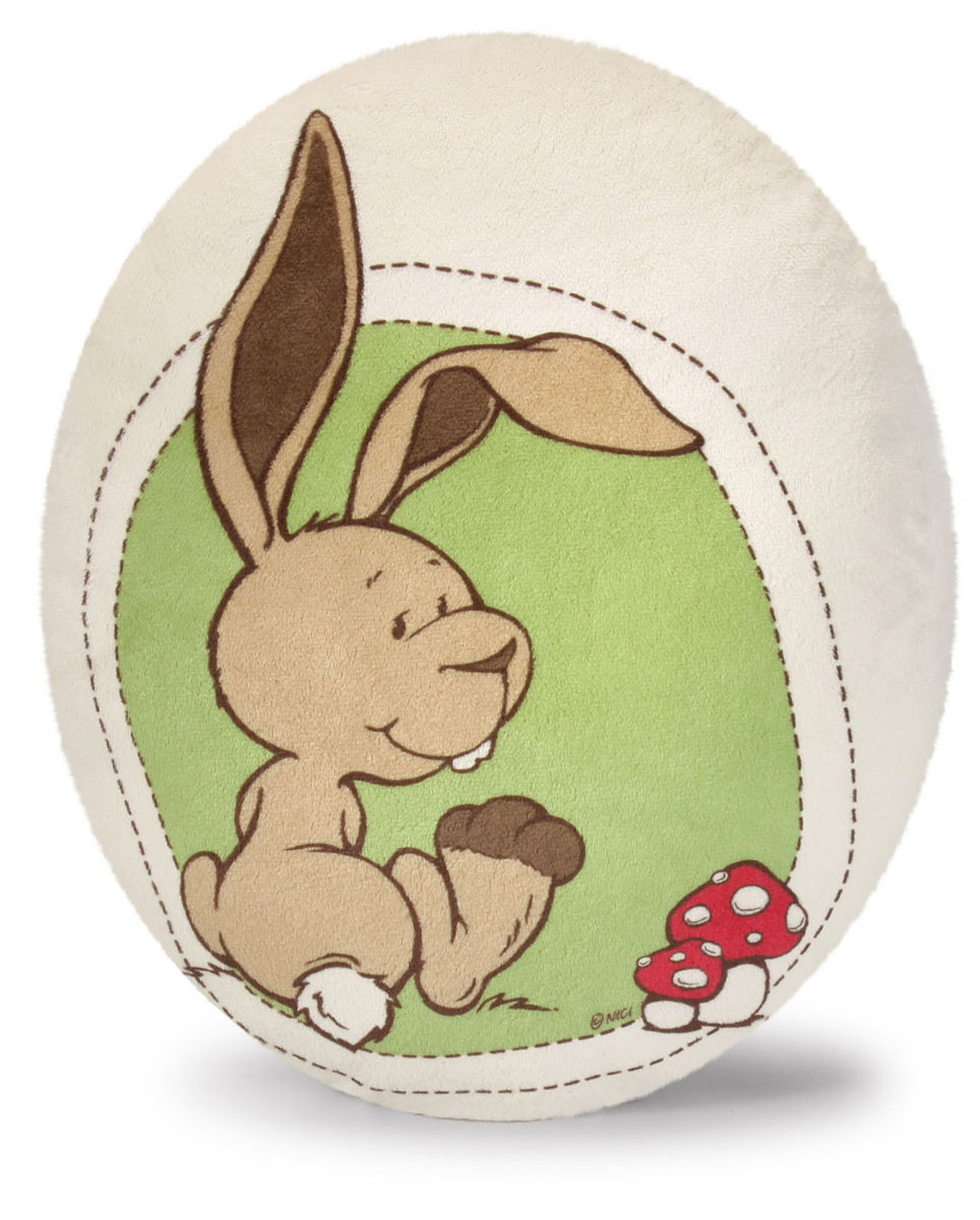 Мягкая игрушка-подушка Nici Кролик Ральф, овальная, 28 см х 34 см36519 Мягкая игрушка-подушка Nici Кролик Ральф, овальная, 28 см х 34 см36519Мягкая игрушка-подушка Nici Кролик Ральф не оставит равнодушным вашего ребенка. Мягкая и приятная на ощупь подушка овальной формы выполнена из мягкого плюша с набивкой из синтепона и оформлена изображением кролика. Подушка удивительно приятна на ощупь. Необычайно мягкая, она принесет радость и подарит своему обладателю мгновения нежных объятий и приятных воспоминаний. Такая игрушка-подушка станет отличным аксессуаром для детской комнаты.