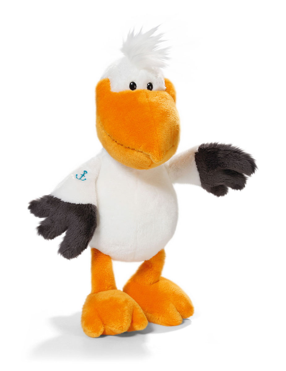 Мягкая игрушка Nici Пеликан, сидячая, 35 см36608 Мягкая игрушка Nici Пеликан, сидячая, 35 см36608Симпатичная мягкая игрушка Пеликан не оставит вас равнодушным и вызовет улыбку у каждого, кто ее увидит. Удивительно мягкая игрушка изготовлена из высококачественного текстильного материала с набивкой из синтепона и пластиковых гранул. Глазки у пеликана пластиковые. Крылышко оформлено вышивкой в виде морского якоря. Игрушку можно посадить на ровную поверхность. Оригинальный стиль и великолепное качество исполнения делают эту игрушку чудесным подарком к любому празднику. Немецкая компания Nici является одним из лидеров на Европейском рынке мягких игрушек и подарков. Продукцию компании можно встретить везде: это и значок на школьном рюкзаке, и магнит на холодильнике, и поздравительная открытка, и мягкая игрушка, и автомобильный талисман. Игрушки Nici - это товары высочайшего качества и инновационного дизайна. Для создания всего одной игрушки работает большое количество людей и используется самое современное оборудование и технологии. И делается все это для того,...