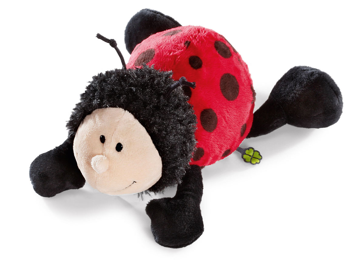 Мягкая игрушка Nici Божья коровка, лежачая, 30 см36875 Мягкая игрушка Nici Божья коровка, лежачая, 30 см36875Мягкая игрушка Nici Божья коровка выполнена в виде симпатичной божьей коровки. Удивительно мягкая игрушка изготовлена из высококачественного текстильного материала черного, красного и бежевого цветов с набивкой из синтепона и пластиковых гранул. Глазки у божьей коровки пластиковые, также у нее есть небольшие рожки на голове. Игрушку можно положить на животик на ровную поверхность. Оригинальный стиль и великолепное качество исполнения делают эту игрушку чудесным подарком к любому празднику. Немецкая компания Nici является одним из лидеров на Европейском рынке мягких игрушек и подарков. Продукцию компании можно встретить везде: это и значок на школьном рюкзаке, и магнит на холодильнике, и поздравительная открытка, и мягкая игрушка, и автомобильный талисман. Игрушки Nici - это товары высочайшего качества и инновационного дизайна. Для создания всего одной игрушки работает большое количество людей и используется самое современное оборудование и технологии. И...