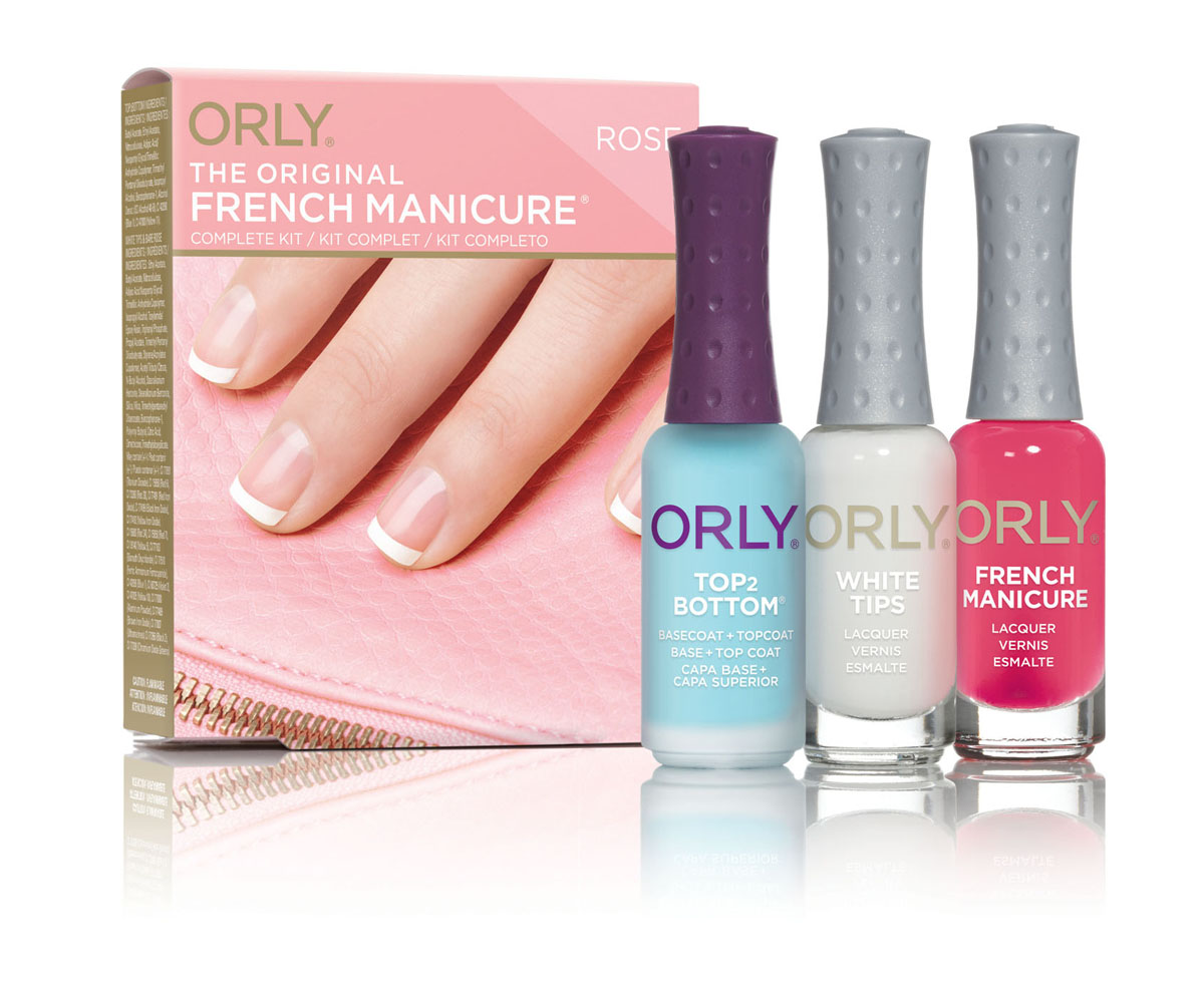 Orly Набор для французского маникюра Rose, 3 х 9 мл22040 Orly Набор для французского маникюра Rose, 3 х 9 мл22040Оригинальность и непревзойденность французской классики в разработке американского создателя и основателя корпорации Orly Джефа Пинка! Французский маникюр – это более 35 лет успеха, это нейл-дизайн, подходящий для офисного дресс-кода и для вечеринки, ко дню свадьбы и к изысканным моделям одежды от кутюр. Для тех, кто предпочитает французский маникюр в яркой интерпретации - отличным вариантом станет набор Rose, где белую линию улыбки производитель комбинирует с розовым лаком. Комплект включает в себя базовое и верхнее покрытие 2 в 1 Top2Bottom, лак для основного тона и лак French Tip, созданный специально для аккуратной прорисовки линии улыбки, трафареты. Способ применения : в качестве базового покрытия нанести Top2Bottom, затем 1-2 слоя лака основного цвета и аккуратно прорисовать улыбку покрытием French Tip. Для удобства можно воспользоваться трафаретами для французского маникюра. Завершить процедуру с помощью покрытия Top2Bottom и сушки....