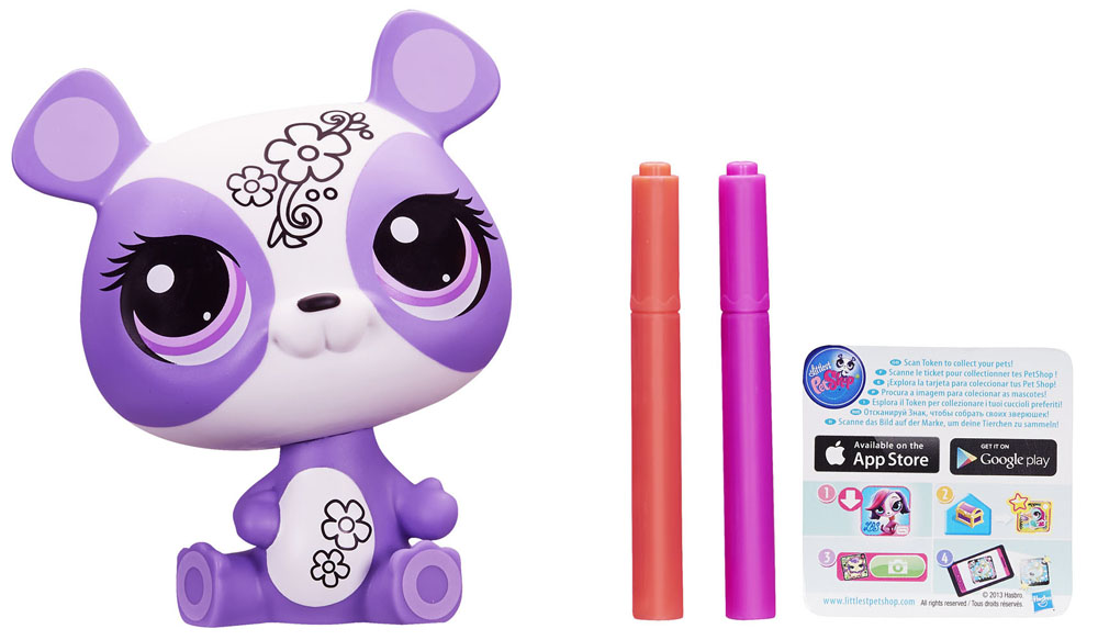 Littlest Pet Shop: Укрась зверюшку, цвет: фиолетовый, белыйA6272(А6267) фиолетовый, белый Littlest Pet Shop: Укрась зверюшку, цвет: фиолетовый, белыйA6272(А6267) фиолетовый, белыйС игровым набором Littlest Pet Shop Укрась зверюшку ты можешь раскрасить панду Пенни - уникальную зверюшку из сладкой коллекции Littlest Pet Shop. Наклейки и маркеры помогут тебе сделать так, чтобы твой любимец выглядел именно как ты хочешь! В набор также входят два маркера розового и оранжевого цветов, наклейки для украшения игрушки и значок коллекционера зверюшек.