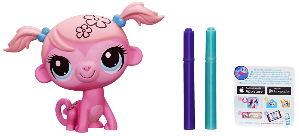 Littlest Pet Shop: Укрась зверюшку, цвет: розовыйA6272 Littlest Pet Shop: Укрась зверюшку, цвет: розовыйA6272С игровым набором Littlest Pet Shop Укрась зверюшку ты можешь раскрасить обезьянку Минки - уникальную зверюшку из сладкой коллекции Littlest Pet Shop. Наклейки и маркеры помогут тебе сделать так, чтобы твой любимец выглядел именно как ты хочешь! В набор также входят два маркера фиолетового и зеленого цветов и наклейки для украшения игрушки.