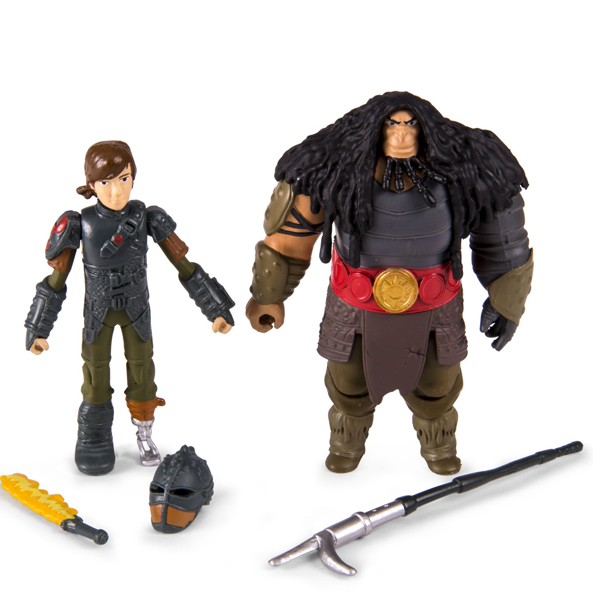 Набор фигурок Dragon Hiccup vs Drago66576_20064445 Набор фигурок Dragon Hiccup vs Drago66576_20064445Набор фигурок Dragons Hiccup vs Drago, непременно, придется по душе вашему ребенку. В набор входят две подвижные фигурки викингов, шлем, факел и копье. Фигурки выполнены в виде героев мультфильма «Как приручить дракона 2». С таким набором ваш ребенок окунется в гущи событий мультфильма, будет проигрывать любимые сцены или придумывать свои истории!