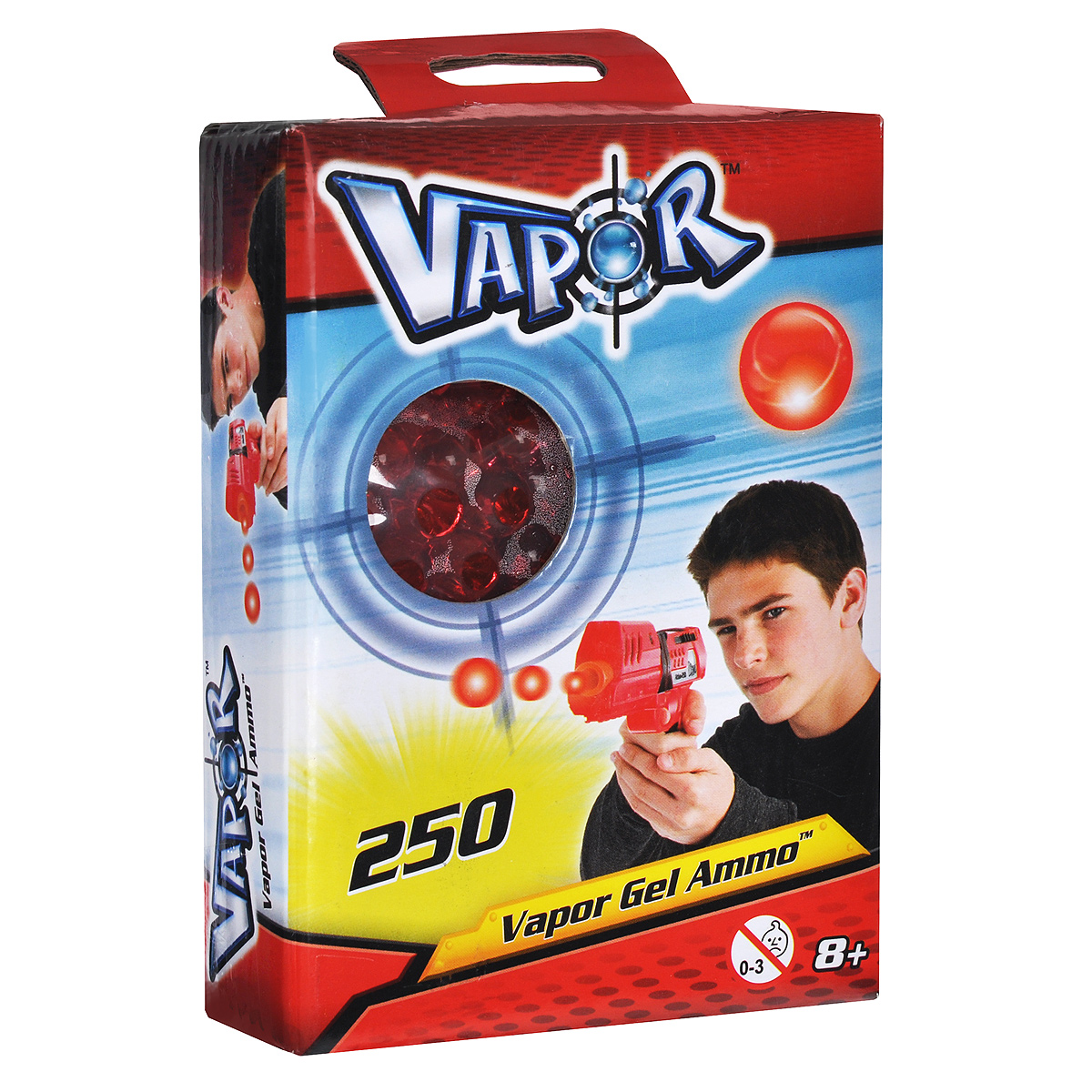 Пульки для бластеров Vapor, цвет: красный, 250 шт35073756 Пульки для бластеров Vapor, цвет: красный, 250 шт35073756Пульки Vapor - это готовые заряды, которые подходят для бластеров Vapor . Пульки представляют собой гелевые шарики, состоящие из воды и полимера. При попадании они безобидно отскакивают от предметов или рассыпаются на частички, не нанося никакого вреда и не оставляя мокрых пятен. В комплект входят 250 пулек красного цвета.